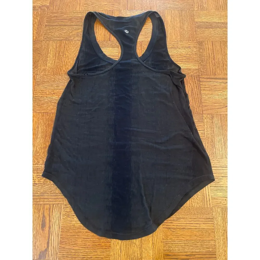 Lululemon racerback burn out tank black small